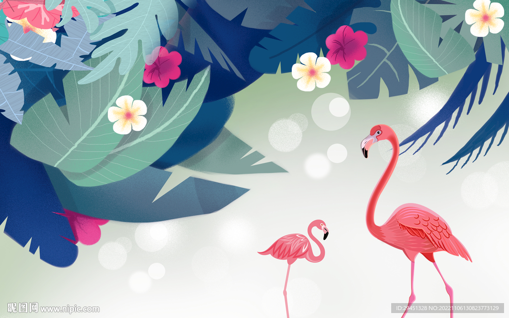 大气 欧式背景墙画 TIF分层