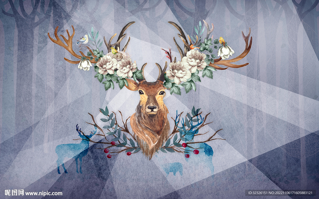 奢华 欧式新无框画 TIF分层