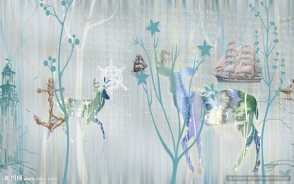 高端 欧式新无框画 TIF分层