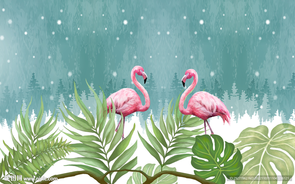 高端 电视背景墙画 TIF分层