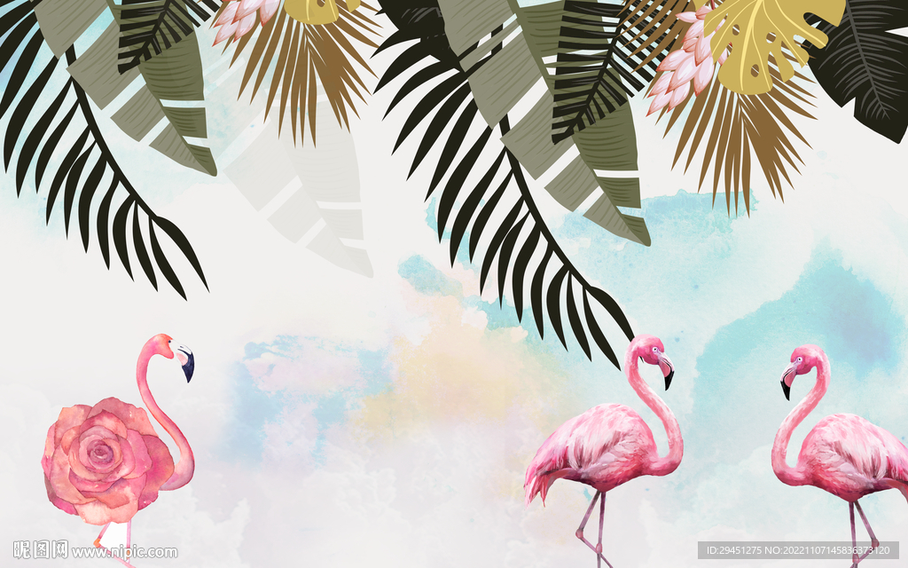 奢华 新欧式无框画 TIF分层