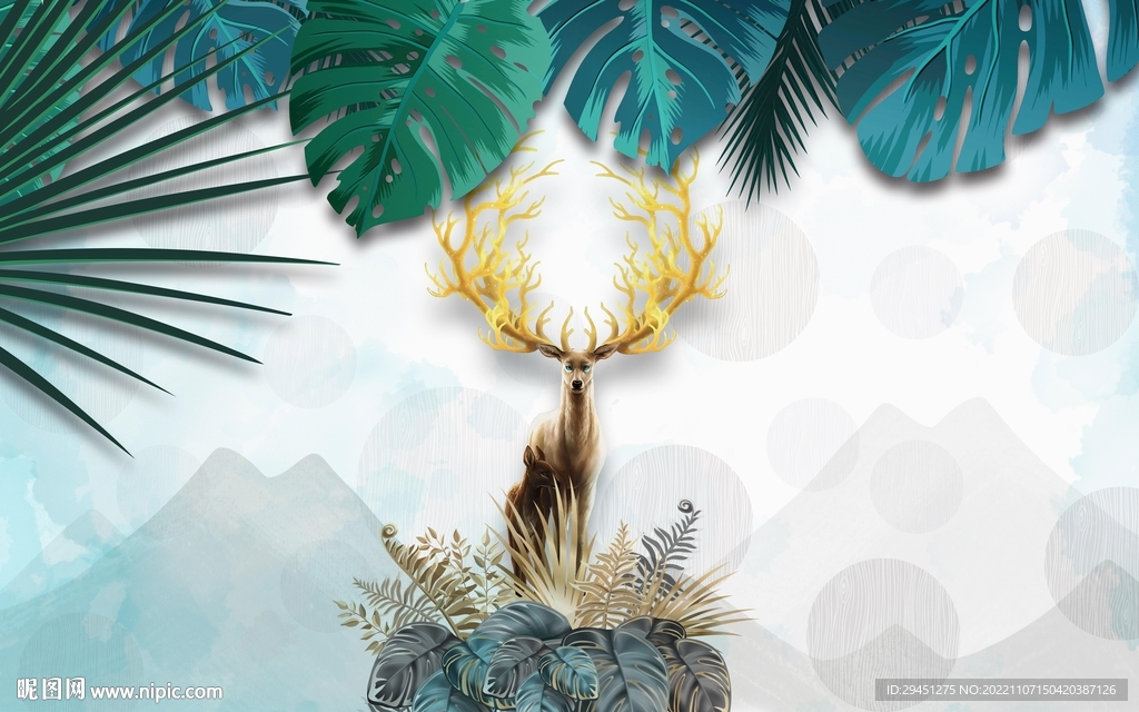 大气 新欧式无框画 TIF分层