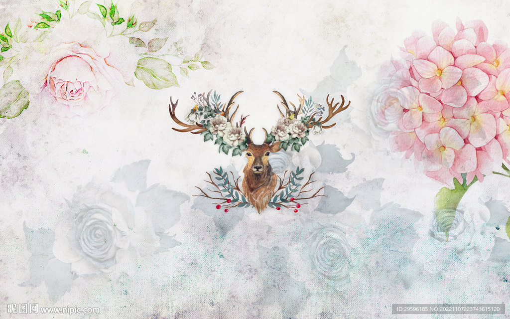 客厅 北欧新无框画 tif分层