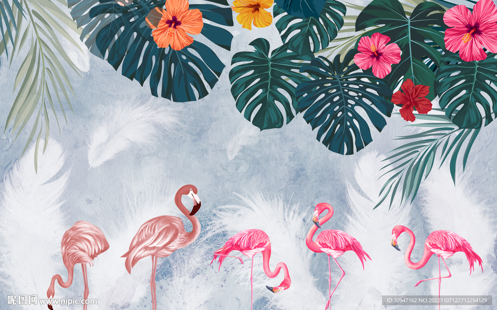 高端 高清欧式墙画 TIF分层