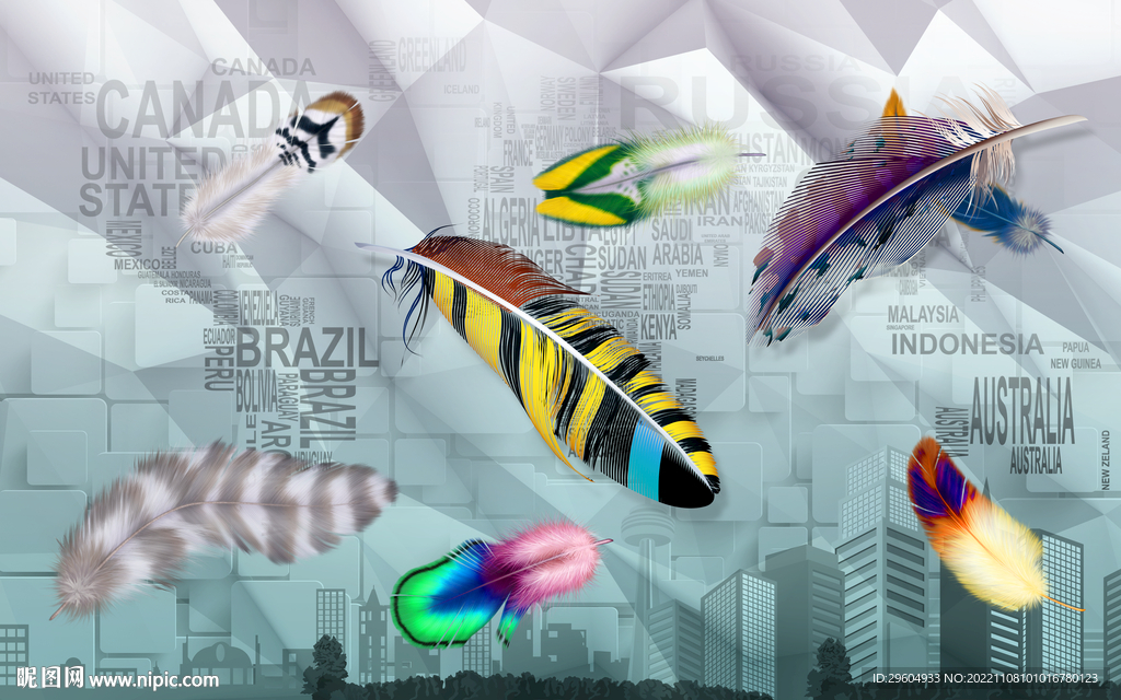 高清 欧式新背景墙 tif分层