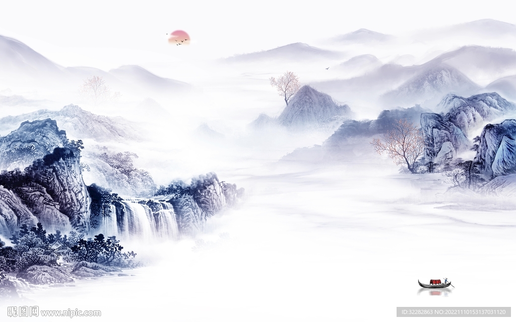 新款 新风景山水画 tIF分层