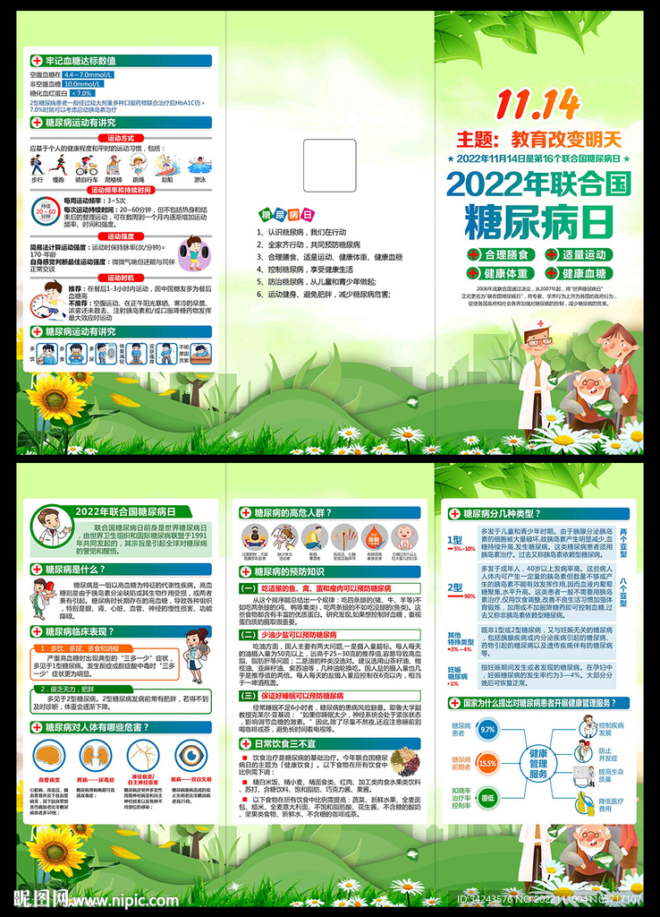 联合国糖尿病日折页