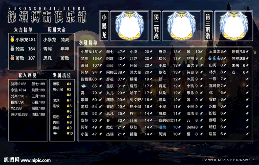 徐颂搏击背景图