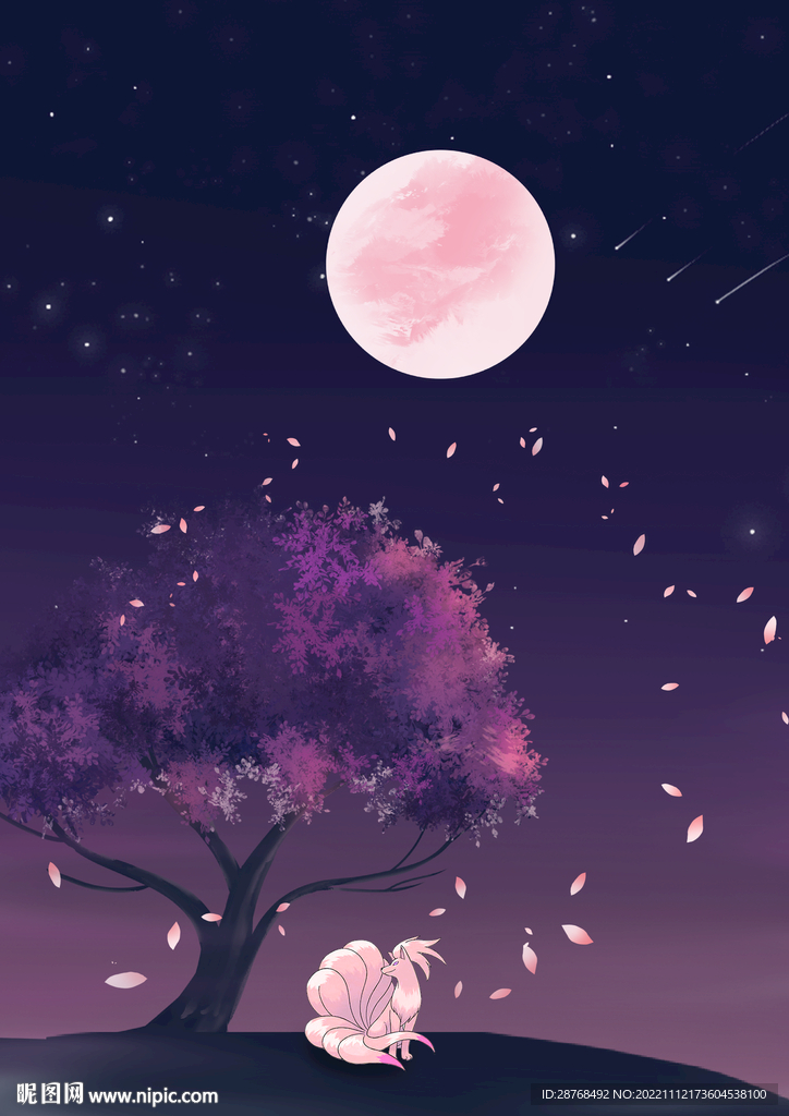 浪漫唯美海报背景