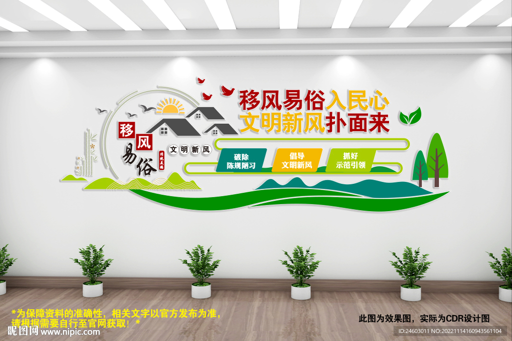移风易俗文化墙