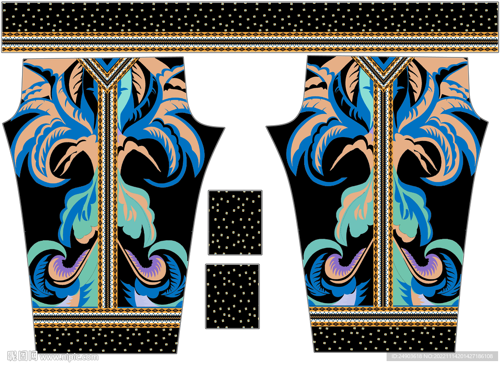 定位蝴蝶装裤子