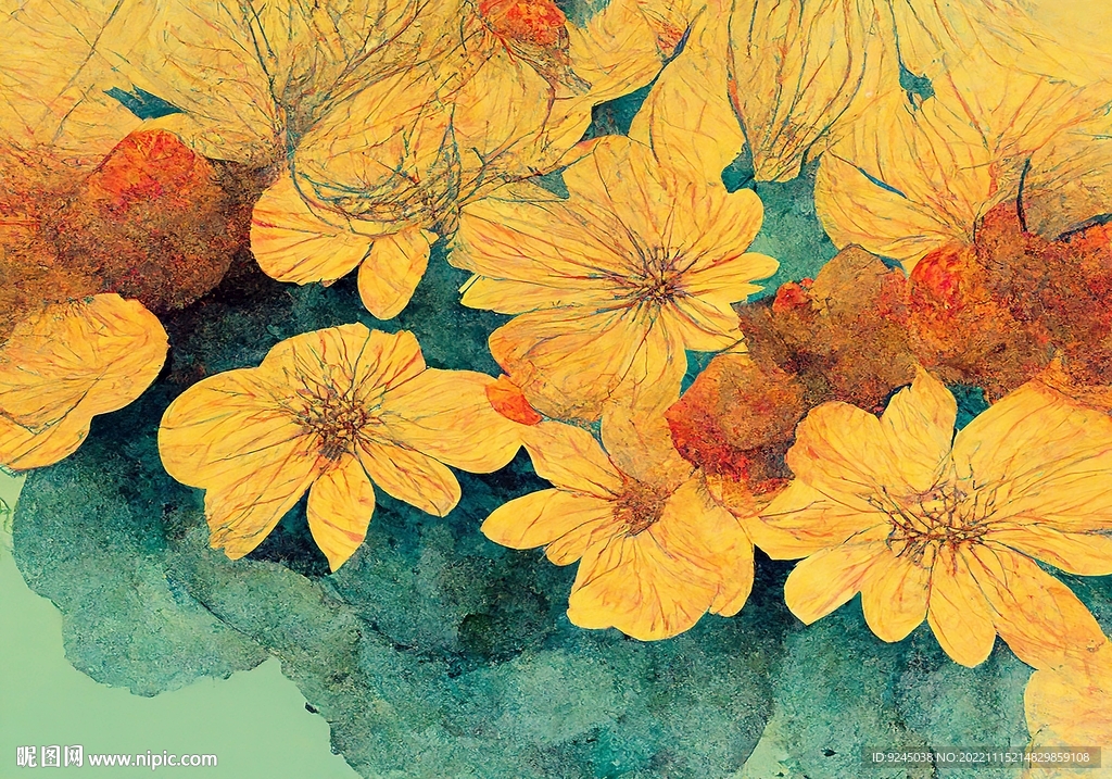 现代轻奢侘寂风复古花卉地毯