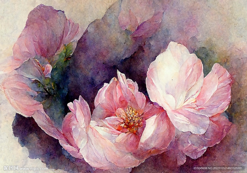 现代轻奢侘寂风复古花卉地毯