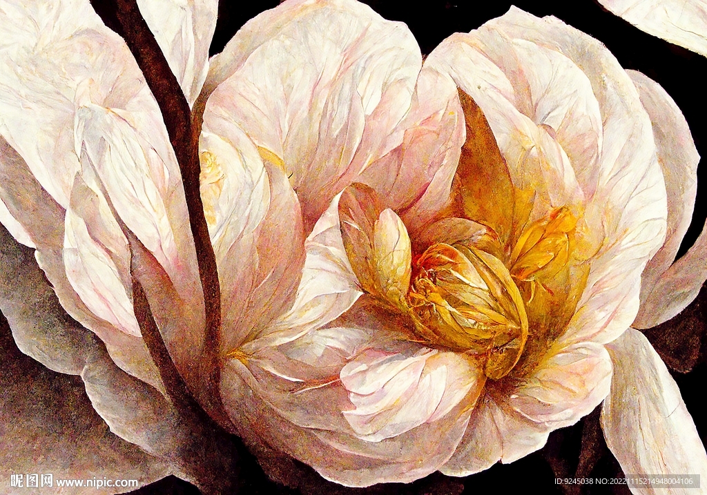 现代轻奢侘寂风复古花卉地毯