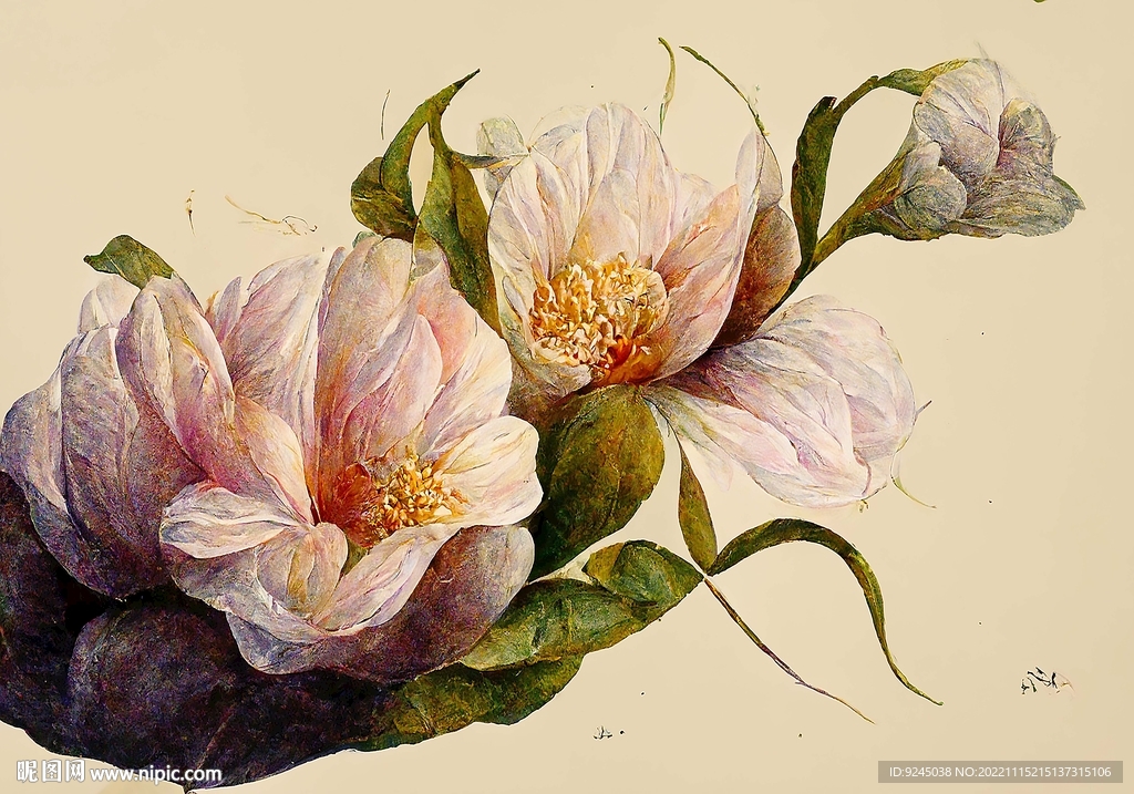 现代轻奢侘寂风复古花卉地毯