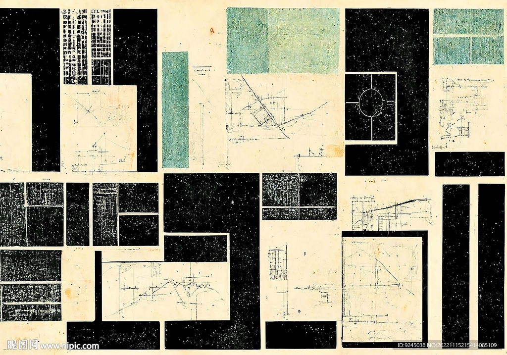 现代轻奢极简抽象几何客厅地毯