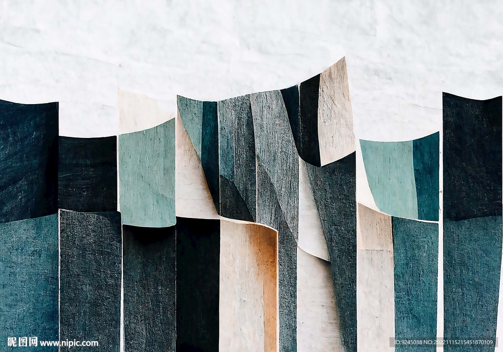 现代轻奢极简抽象几何客厅地毯