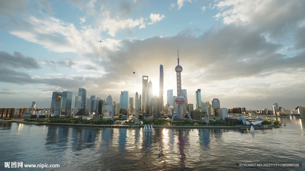 上海外滩陆家嘴高清 