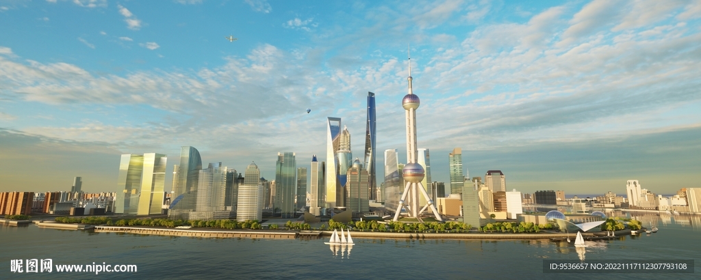 上海陆家嘴外滩高清图