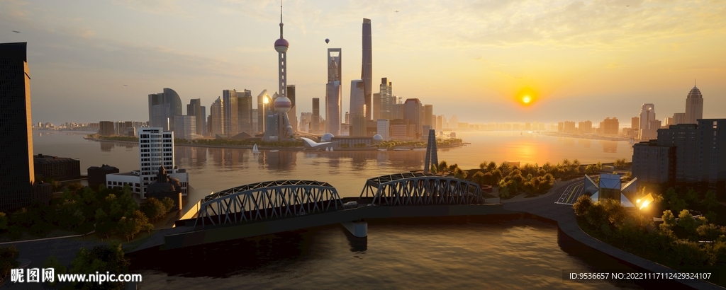 上海外滩陆家嘴