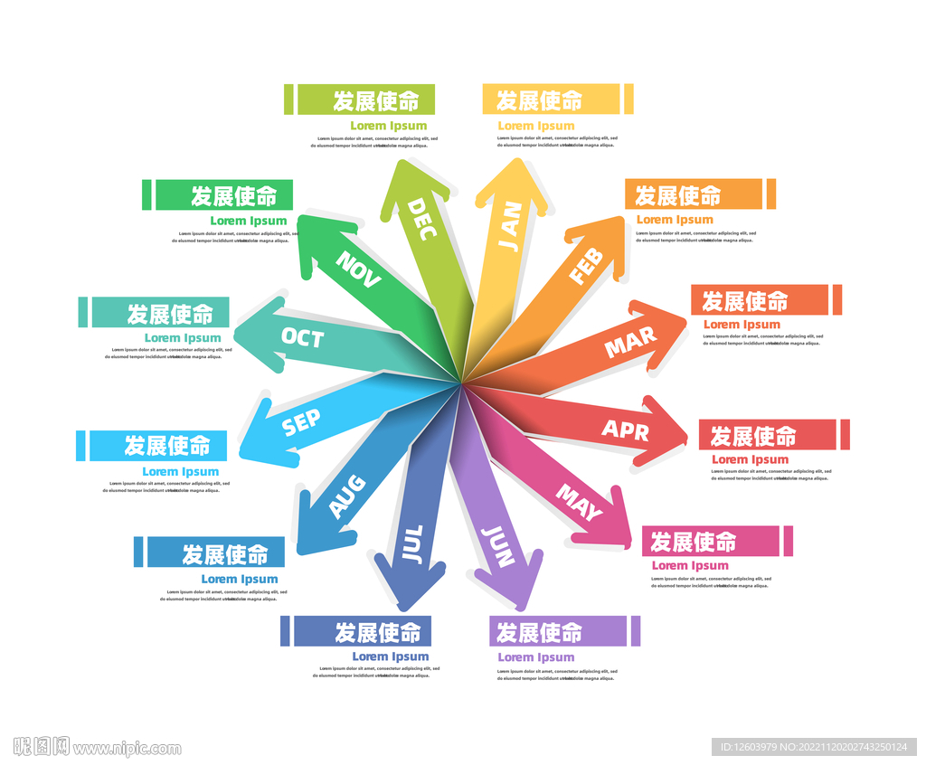 多彩数据信息图表