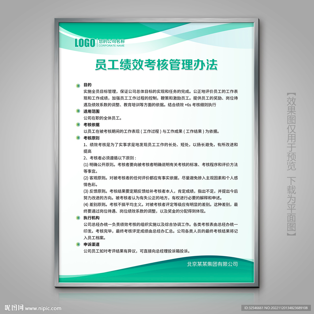 公司员工绩效考核管理办法