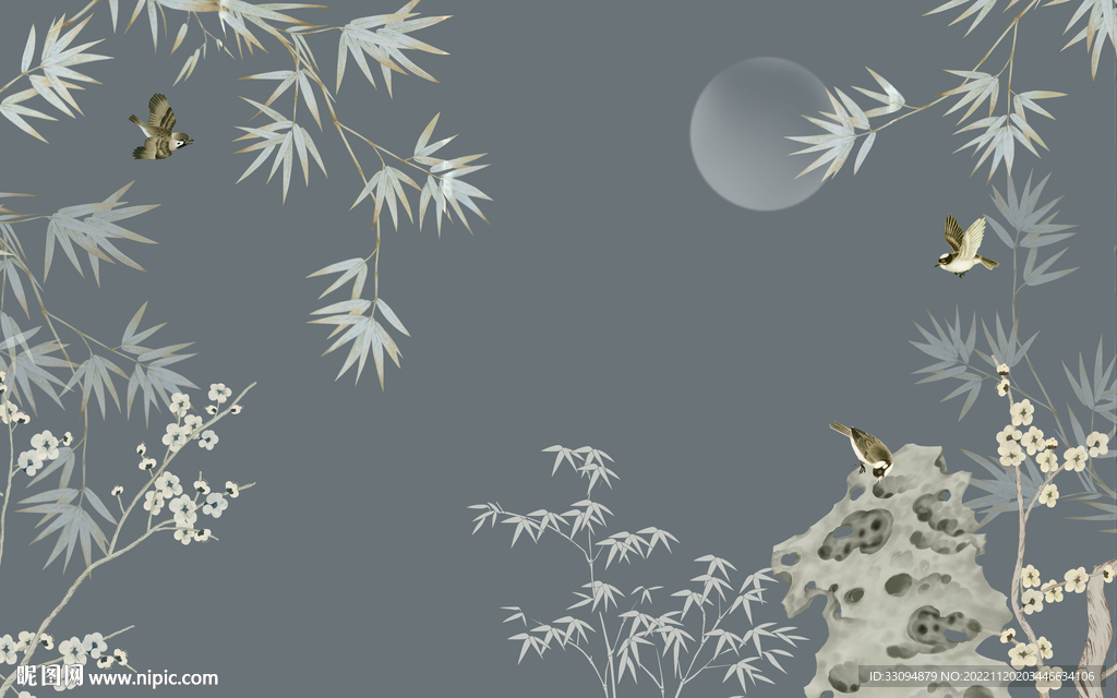 高清分层透明底推拉门打印图