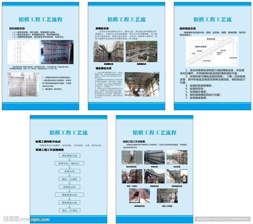铝模工程工艺流程