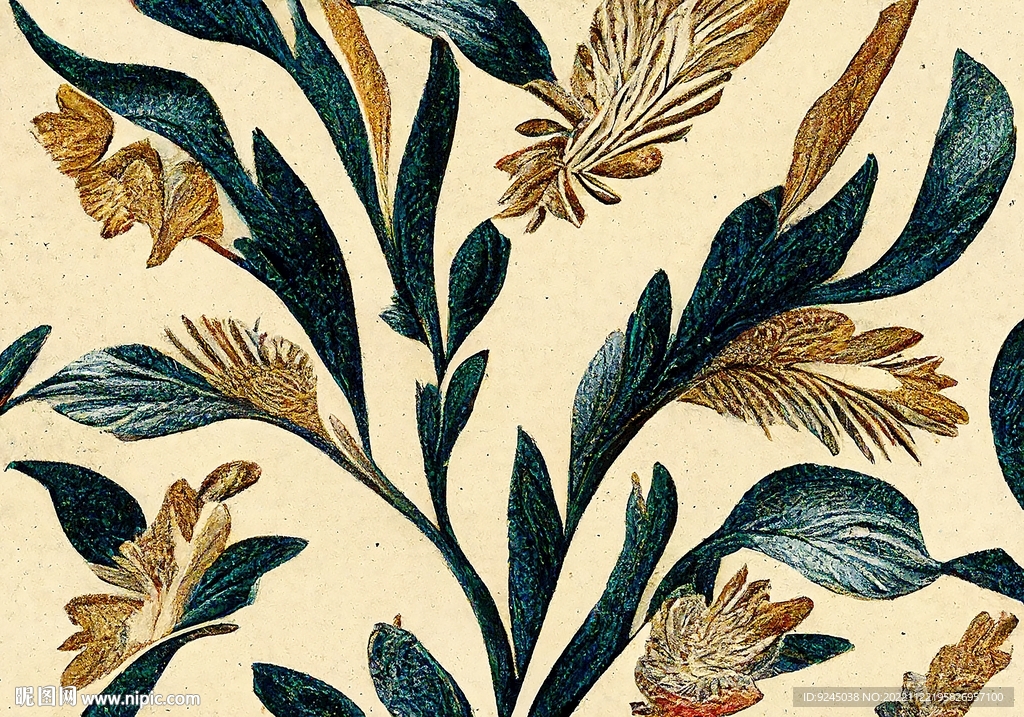 现代北欧轻奢花纹卧室地毯地垫