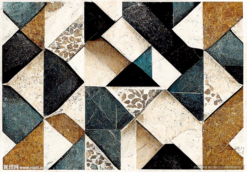 现代简约几何图形艺术地毯地垫