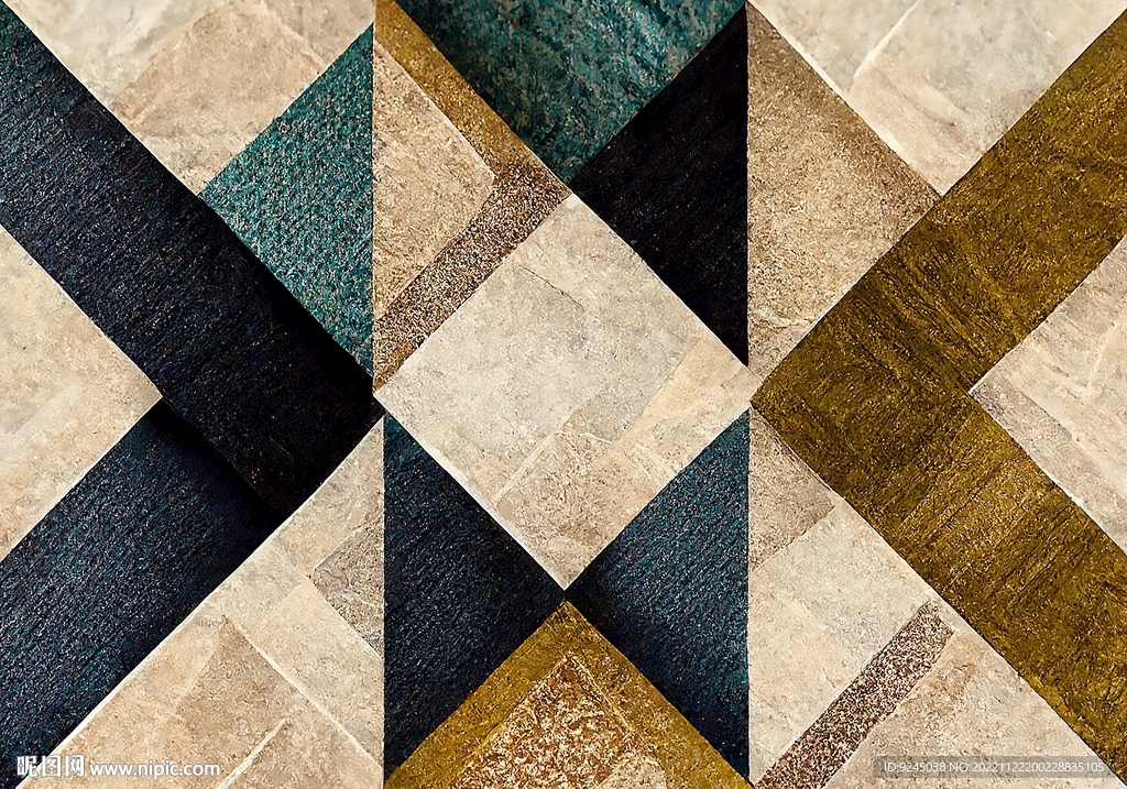 现代简约几何图形艺术地毯地垫