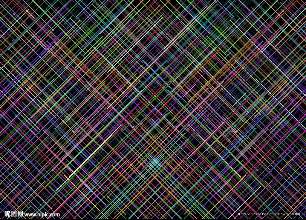 彩色线条格子纹理