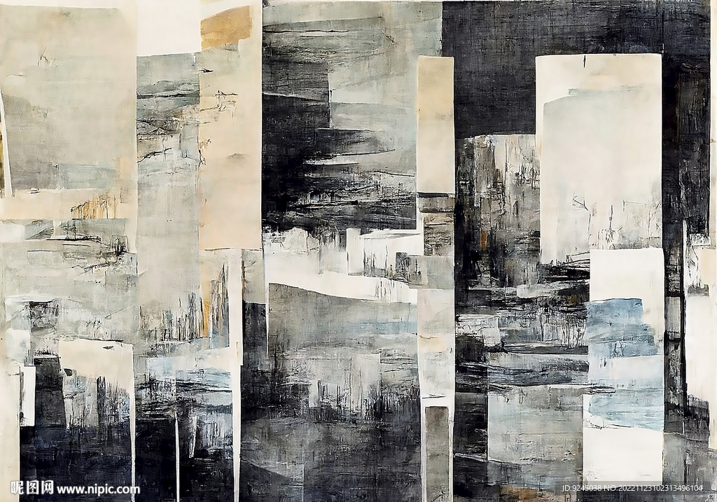 现代轻奢灰色几何客厅地毯地垫