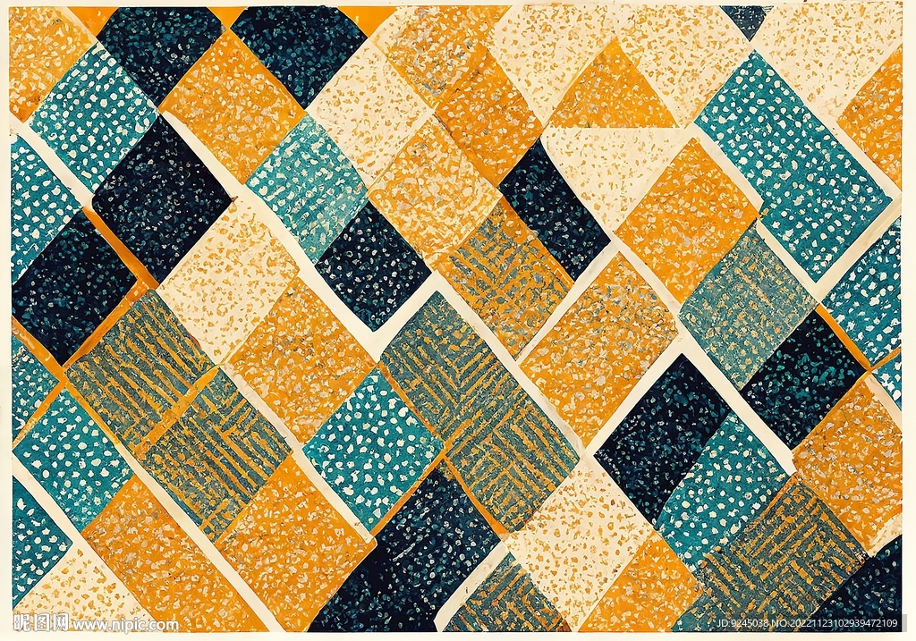 现代轻奢极简几何客厅地毯地垫