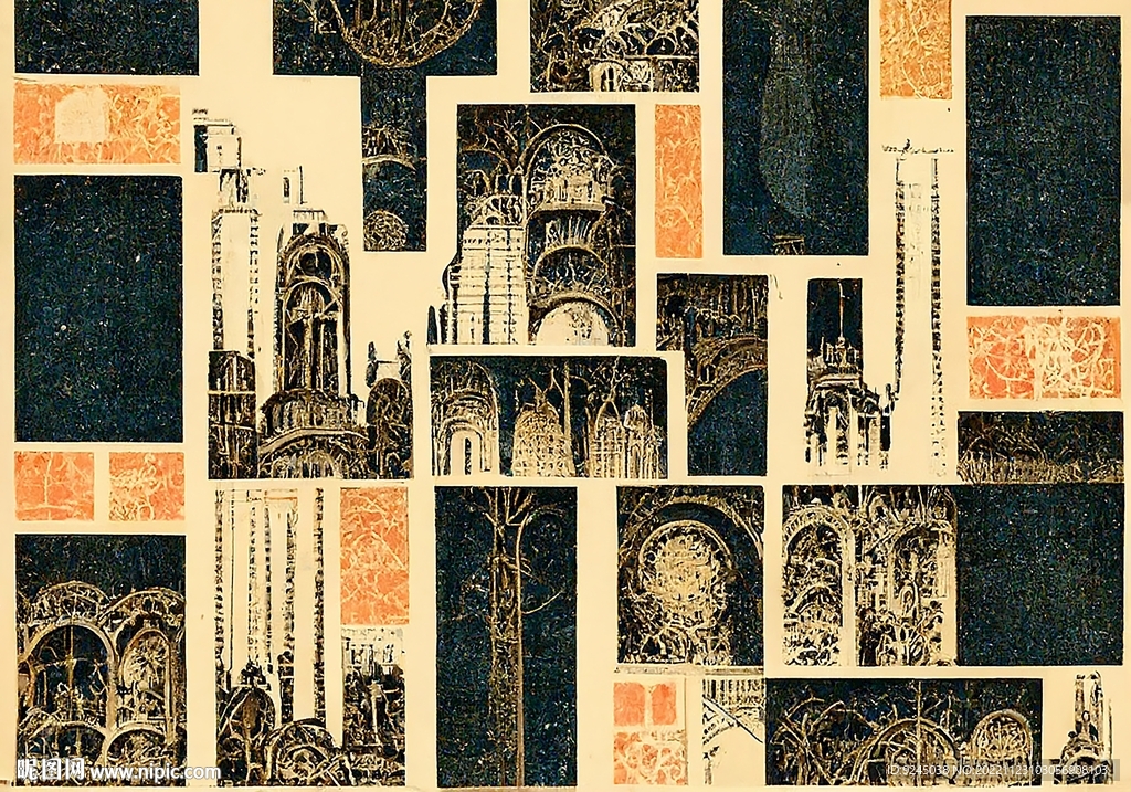 现代轻奢极简几何客厅地毯地垫