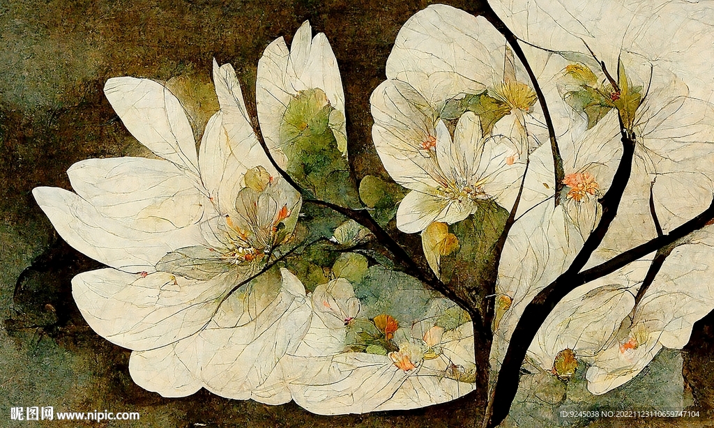 新中式花肌理花卉客厅地毯地垫