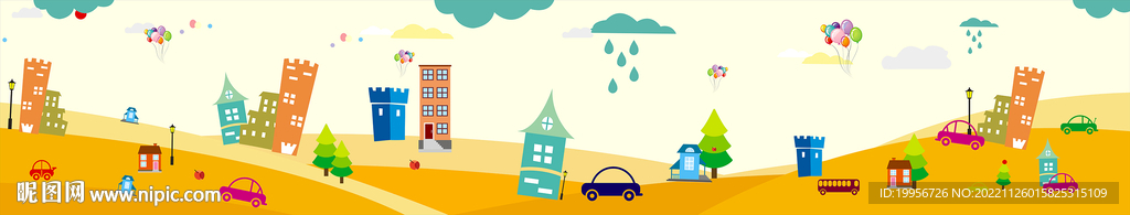 幼儿园沙滩池壁纸背景墙