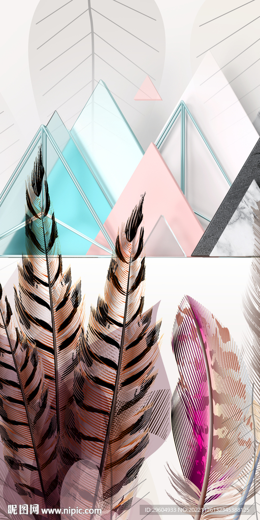 高档 新欧式玄关画 tif分层