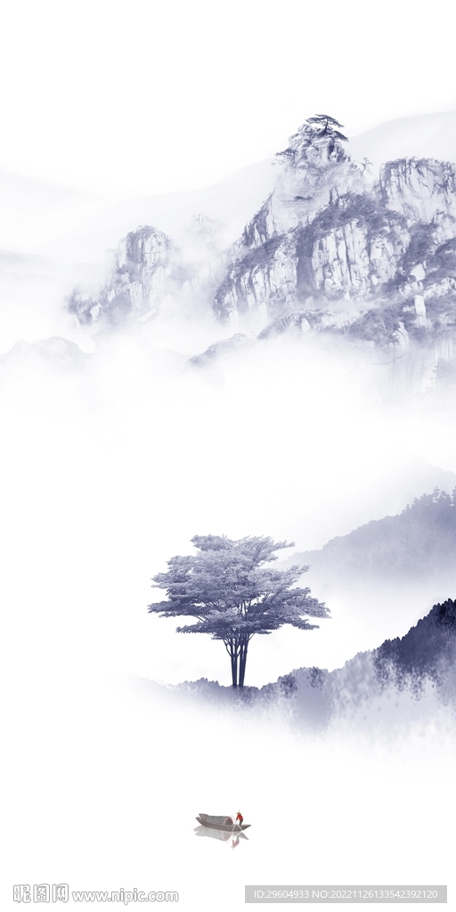 爆款 大气风景玄关 TIf分层