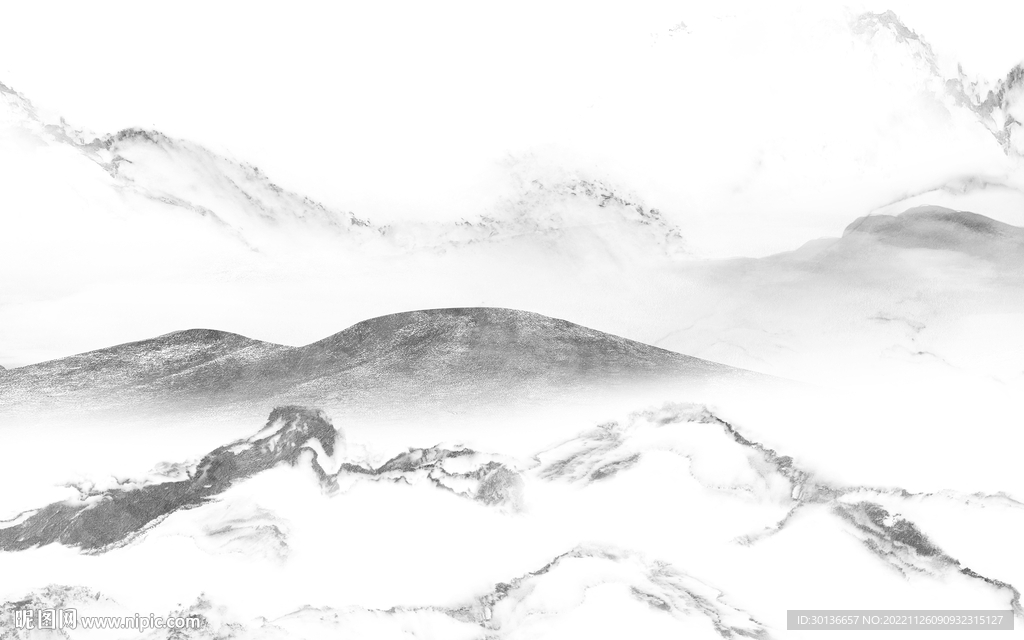 新款 最新现代山水 Tif分层