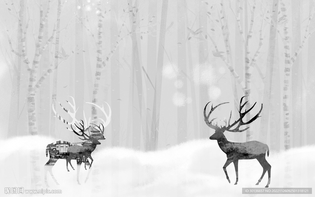 现代 高端装饰新画 TIF分层