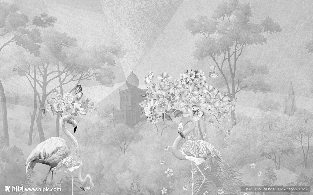 奢华 高档新无框画 TIF分层