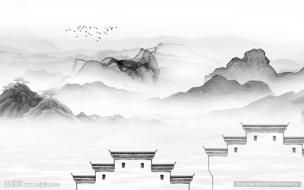 爆款 新款最新山水 Tif分层