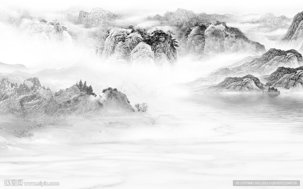 极简  新款最新山水 Tif分