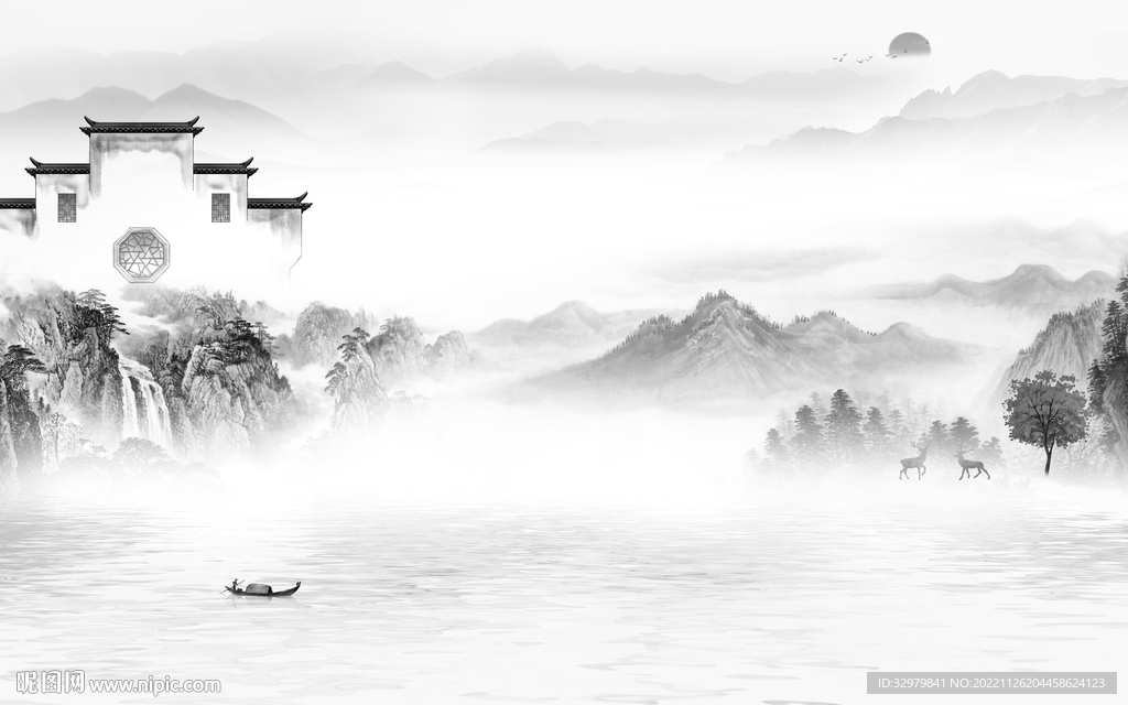 现代 新款沙发山水 Tif分层