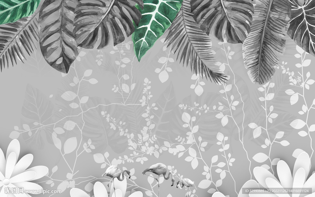 高档 新装饰灰色画 TIF分层