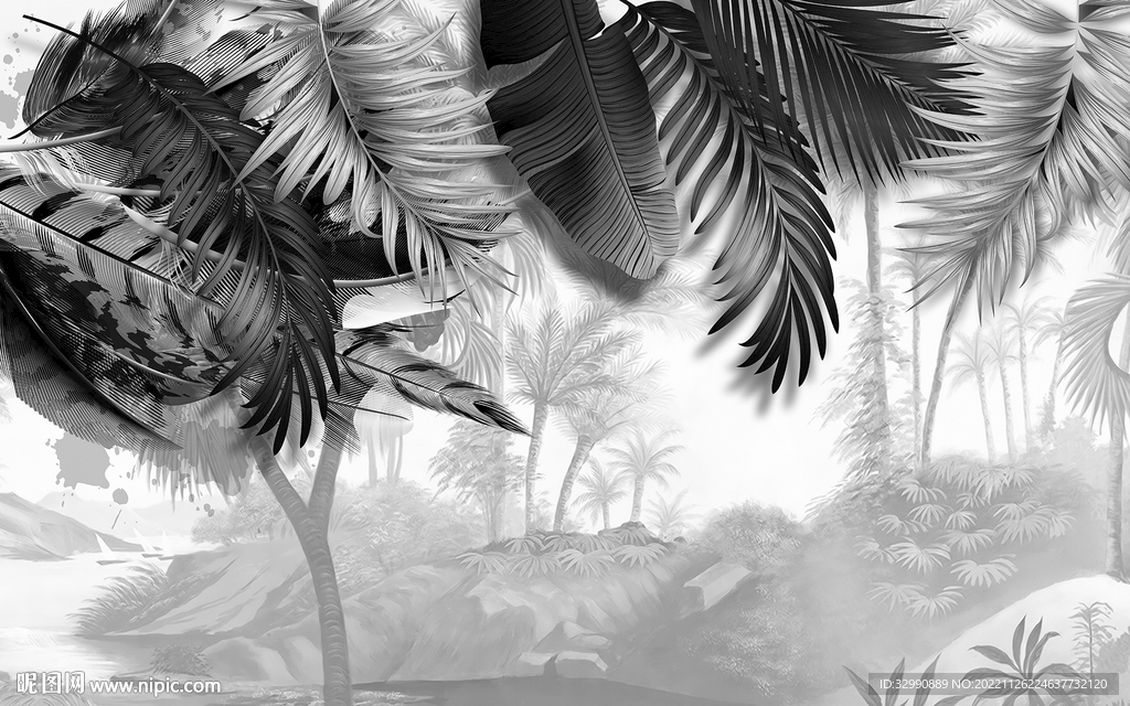 人气 灰色新装饰画 TIF分层