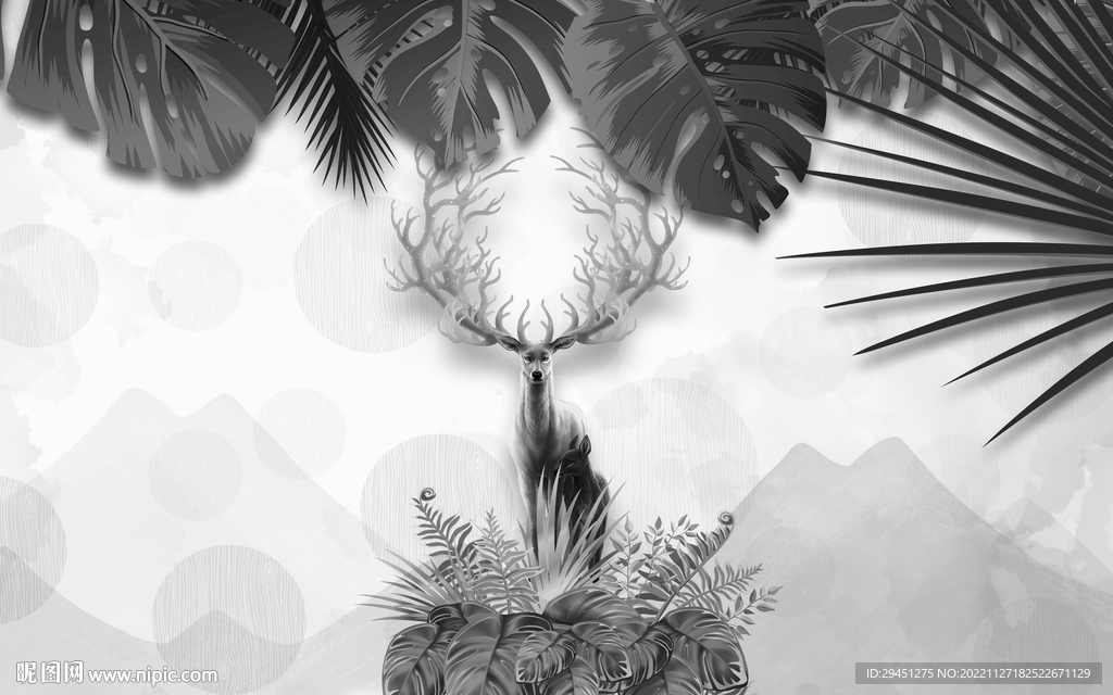 新款 灰色新无框画 TIF分层