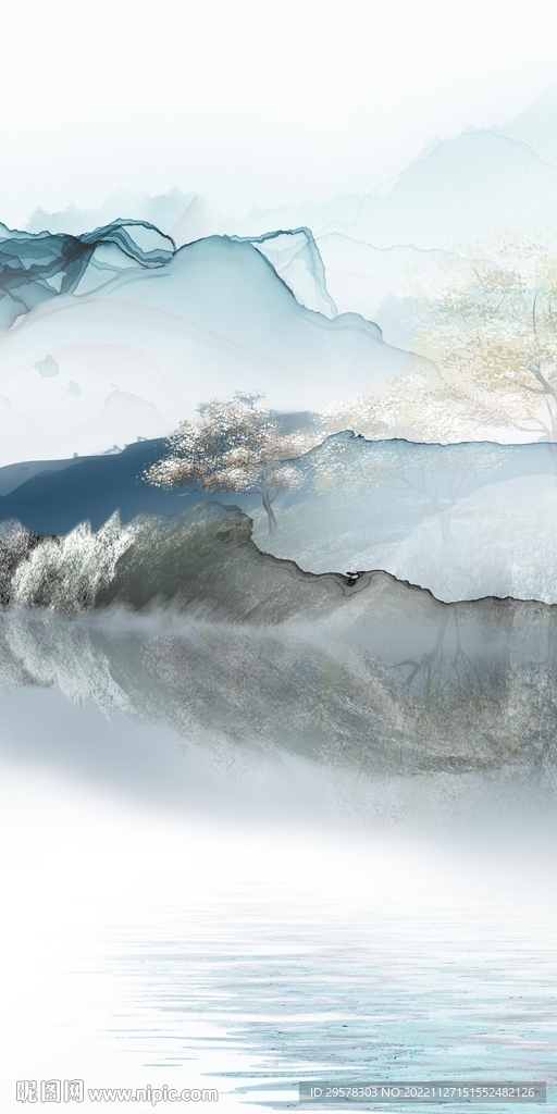 别墅 山水高端玄关 TIf分层