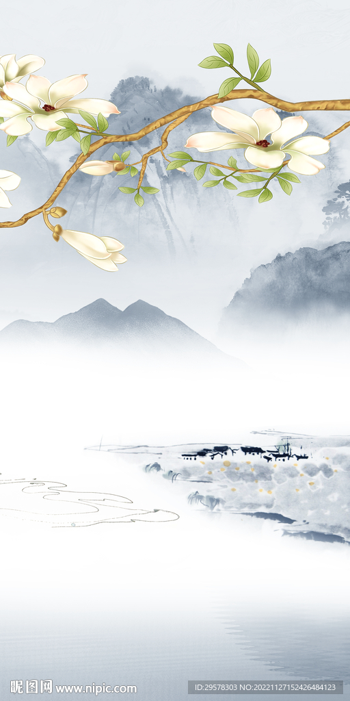 现代 山水高端玄关 TIf分层